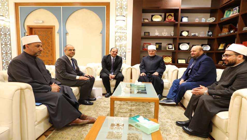 مفتي الجمهورية يستقبل نائب رئيس هيئة الرقابة النووية والإشعاعية لبحث سبل تعزيز التعاون المشترك