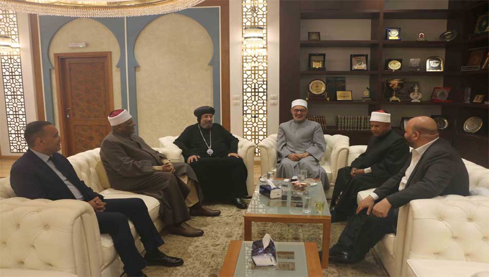 مفتي الجمهورية يستقبل الأنبا أرميا ود. محمد أبو زيد الأمير ود.عباس شومان واللواء وائل بخيت لتهنئته بمنصبه الجديد ولبحث أوجه التعاون المشترك 