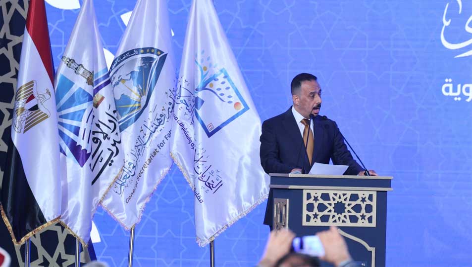 رئيس ديوان الوقف السني العراقي في جلسة الوفود بالمؤتمر العالمي الحادي عشر للإفتاء:  - المؤسسات الدينية مطالَبة برصد المشكلات الأسرية قبل أن تكبر وتتحول إلى أزمات