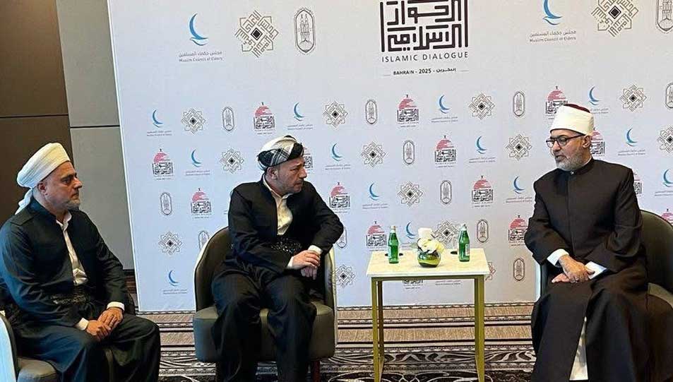 على هامش مؤتمر "الحوار الإسلامي - الإسلامي: أمة واحدة ومصير مشترك".. فضيلة مفتي الجمهورية يلتقي وفدًا من علماء كوردستان العراق