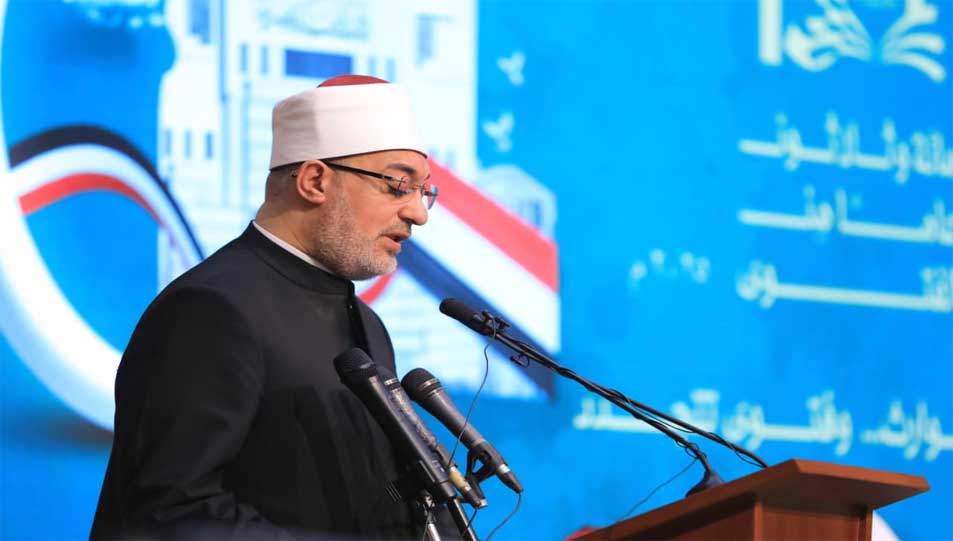 مفتي الجمهورية في كلمته في احتفال دار الإفتاء بمرور 130 عامًا على إنشائها:دار الإفتاء كانت وما زالت ركيزة لنشر الفكر الوسطي وتصحيح المفاهيم وتعزيز الوعي الديني