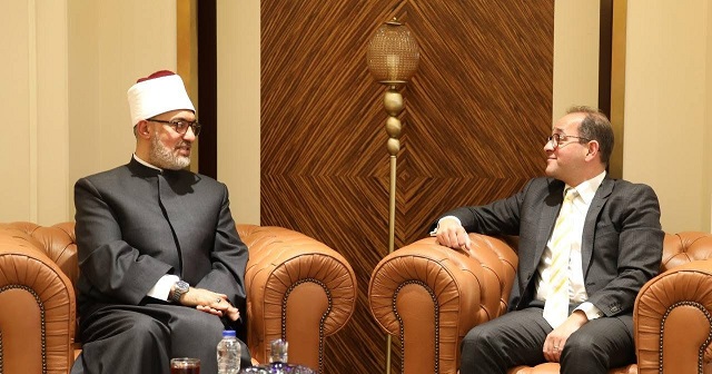 مفتي الجمهورية يزور وزير المالية بمقر الوزارة بالعاصمة الإدارية الجديدة