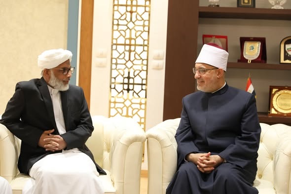 مفتي الجمهورية يستقبل وفدًا من جمعية العلماء الهندية لبحث تعزيز التعاون المشترك