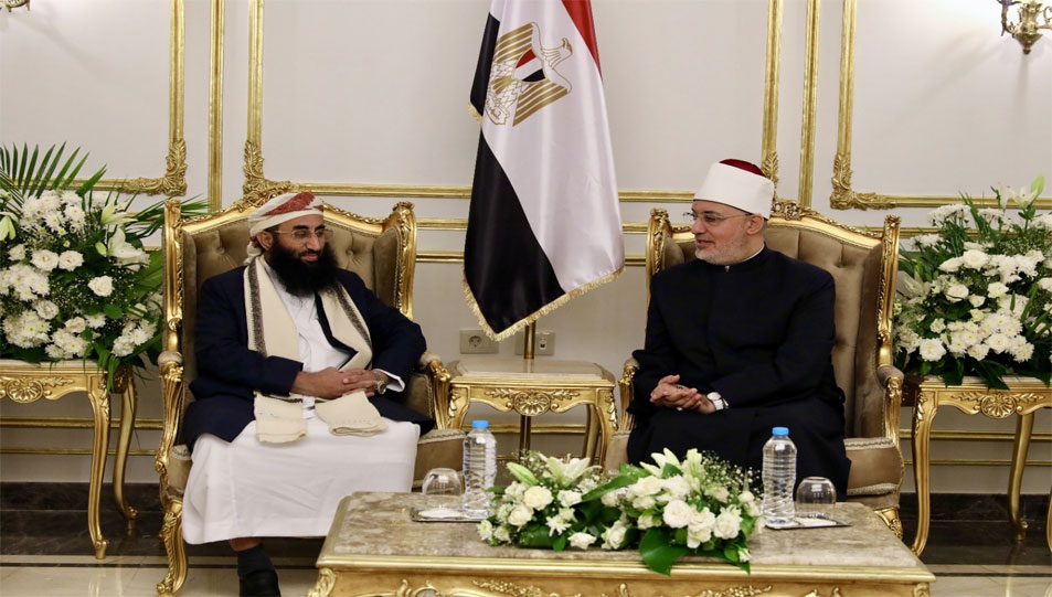 مفتي الجمهورية يلتقي وزير الأوقاف والإرشاد الديني اليمني لبحث آفاق التعاون المشترك