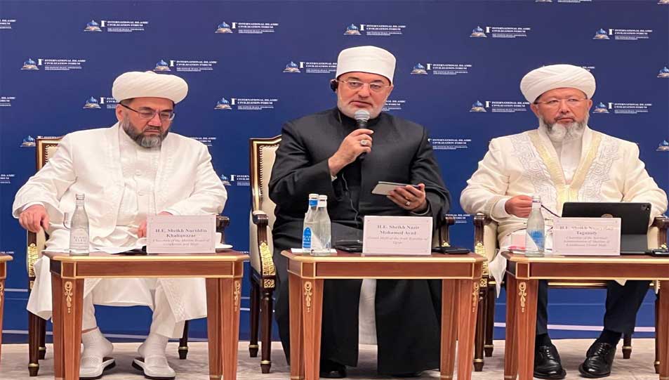 خلال كلمة فضيلته في مؤتمر "الحضارة الإسلامية .. طريق التسامح والسلام والتنوير" بالعاصمة الأوزبكية طشقند.. مفتي الجمهورية يؤكد:  الحضارة الإسلامية مشروع حضاري متكامل جمع بين بناء الإنسان وعمارة الكون، ويحقق التوازن بين الروح والمادة