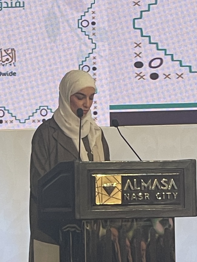خلال كلمتها في جلسة الوفود بالمؤتمر العالمي التاسع للإفتاء:  الدكتورة ماريا الهطالي