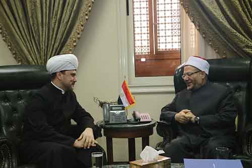 مفتي الجمهورية يستقبل وفدًا رفيع المستوى من مجلس شورى المفتين الروسي