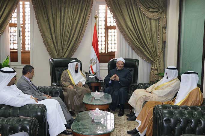 مفتي الجمهورية يستقبل وفدًا رفيع المستوى من وزارة الأوقاف الكويتية لبحث أوجه تعزيز التعاون الديني