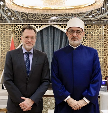 مفتي الجمهورية يستقبل السفير الكندي الجديد لدى القاهرة ويؤكد: ما يحدث في غزة خزي وعار في جبين المجتمع الدولي