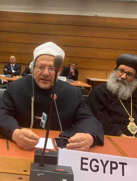 مفتي الجمهورية في جلسة الأمم المتحدة:  - نواجه تحديات مشتركة تحتم علينا جميعًا فتح قنوات الحوار المباشر .. ومصر لديها تجربة فريدة في العيش المشترك