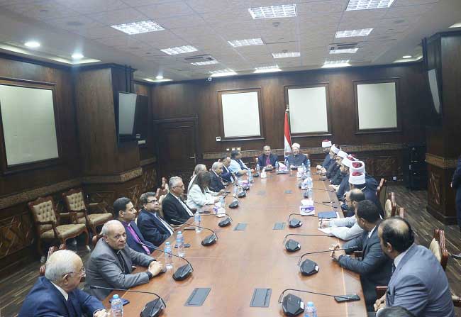 مفتي الجمهورية يستقبل وفدًا رفيع المستوى من رئاسة الطائفة الإنجيلية للتهنئة بعيد الأضحى