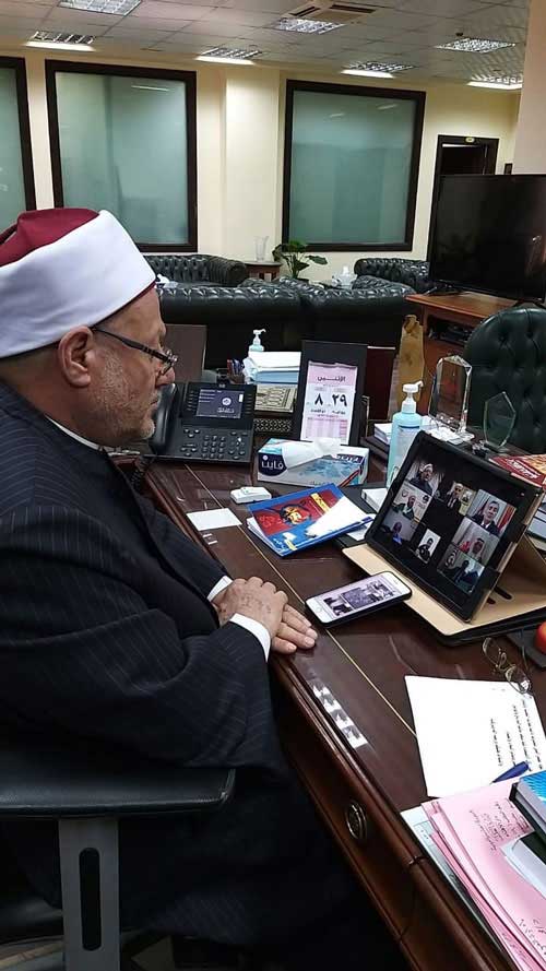مفتي الجمهورية في كلمته بالمؤتمر الافتراضي "مع السلام ضد الاحتلال":