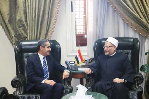 مفتي الجمهورية يستقبل محافظ الغربية لتهنئته على تجديد الثقة.. ويناقش مستجدات إنشاء فرع دار الإفتاء بمدينة طنطا