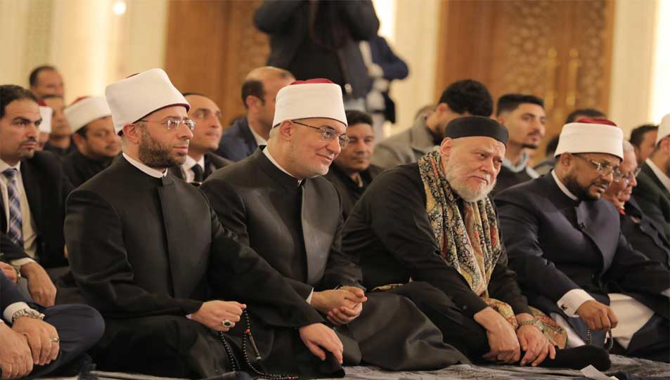 مفتي الجمهورية يشهد احتفال وزارة الأوقاف بذكرى الإسراج والمعراج بمسجد العزيز الحكيم بالمقطم