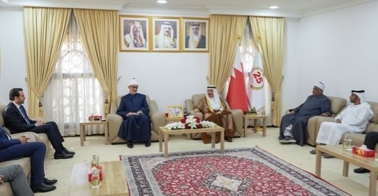 رئيس "الشؤون الإسلامية" بالبحرين يستقبل مفتي الجمهورية لبحث تعزيز التعاون الديني تحضيرًا لمؤتمر الحوار الإسلامي-الإسلامي