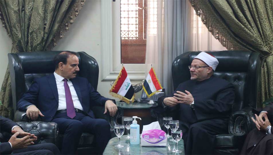 مفتي الجمهورية يستقبل رئيس ديوان الوقف السني العراقي لبحث تعزيز التعاون الإفتائي بين دار الإفتاء والديوان
