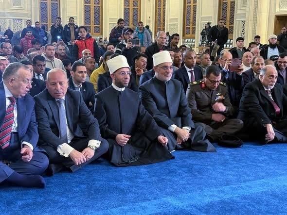 مفتي الجمهورية يشهد احتفال وزارة الأوقاف بذكرى انتصارات العاشر من رمضان بمسجد العزيز الحكيم بالمقطم