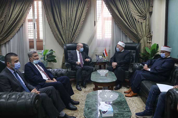 مفتي الجمهورية يستقبل وفدًا فلسطينيًّا رفيع المستوى ويؤكد على الدور المصري الداعم للقدس والقضية الفلسطينية