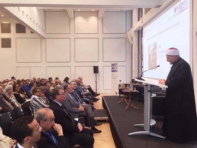 مفتي الجمهورية في محاضرة تاريخية بجامعة "بون" الألمانية العريقة