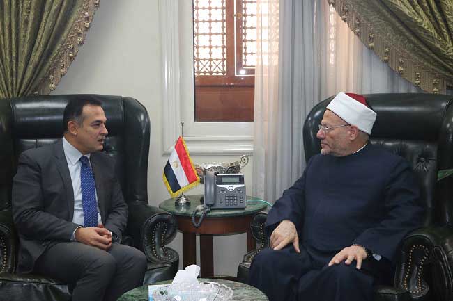مفتي الجمهورية يستقبل سفير مصر الجديد في صربيا لبحث تعزيز التعاون ودعم الجالية المسلمة في صربيا