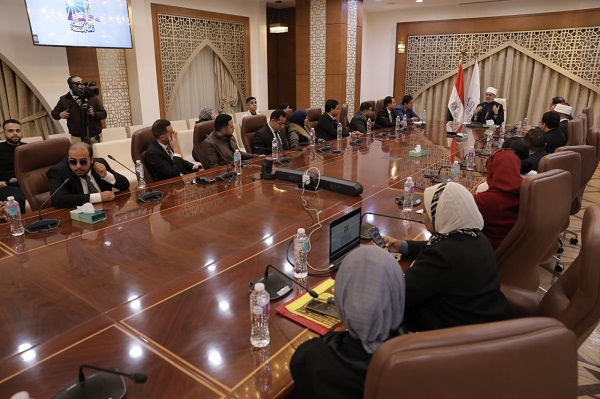 مفتي الجمهورية يستقبل وفد اتحاد "بشبابها" التابع لوزارة الشباب والرياضة لبحث إطلاق مبادرات مشتركة 