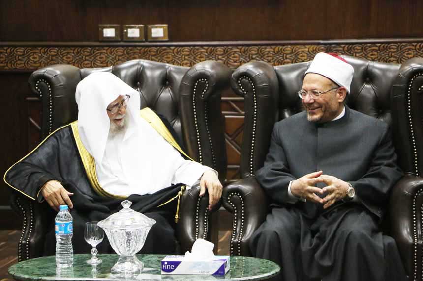 مفتي الجمهورية يستقبل الأمين العام لرابطة العالم الإسلامي لبحث تعزيز التعاون الديني بين الدار والرابطة