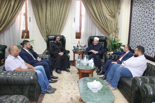 Egypt’s Mufti meets with a high-level delegation from St. Mary Syriac Orthodox church