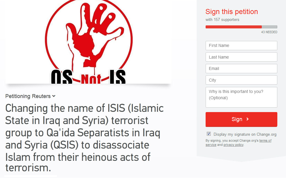 Dar al-Iftaa launches an online petition campaign for the international media to cease using the term "Islamic State"