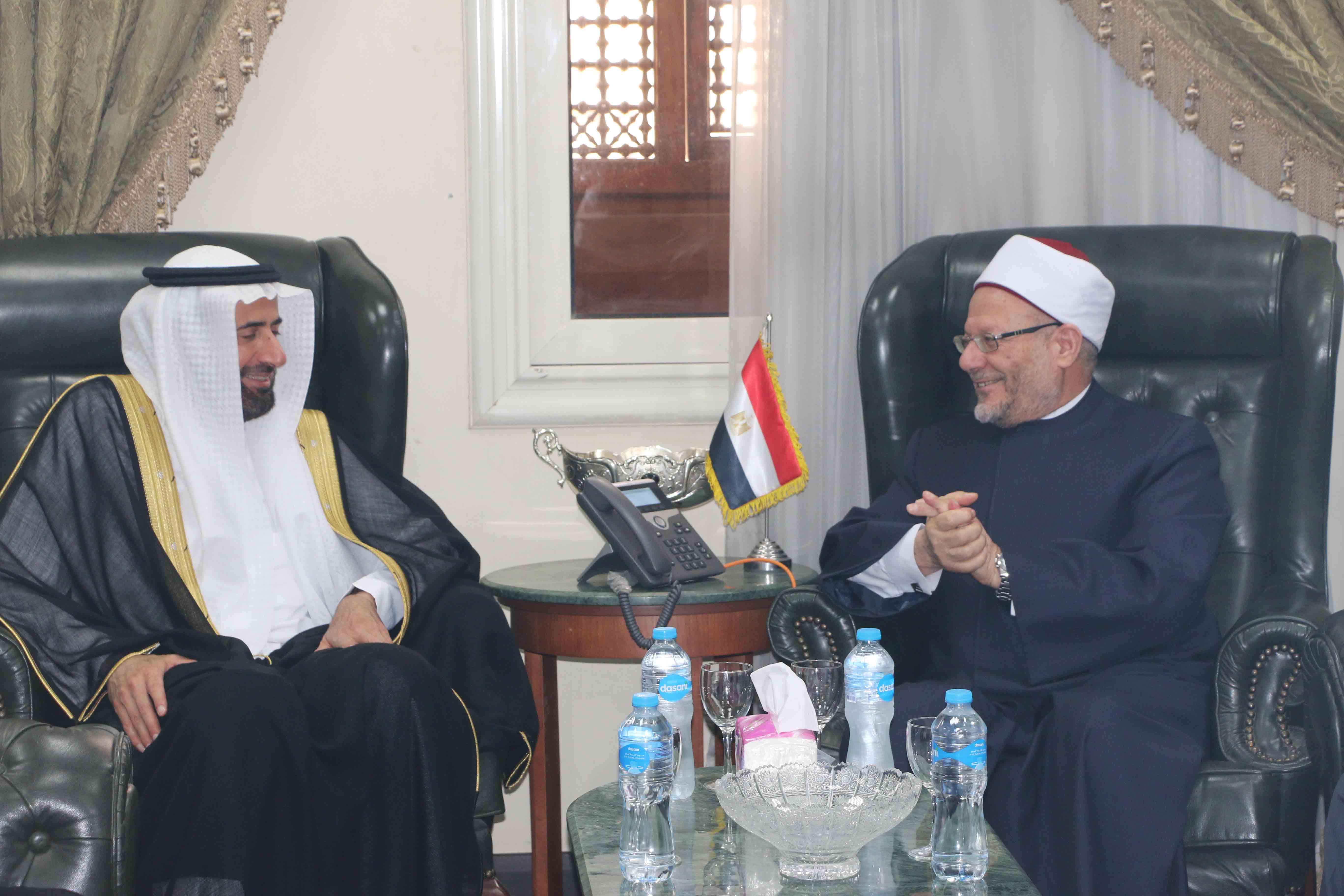 Egypt's Mufti receives the Saudi Minister of Hajj 