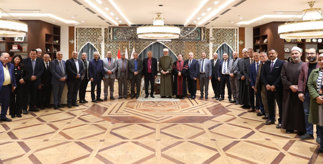 Grand Mufti Receives Evangelical Church Delegation to Exchange Eid al-Fitr Greetings 