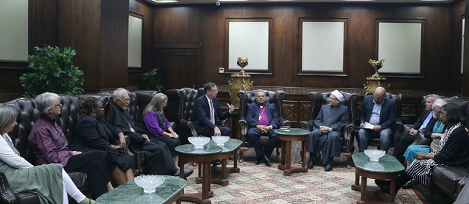 Egypt’s Grand Mufti receives a high level delegation of US churches heads