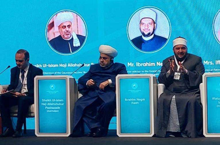 Senior Advisor to Egypt's Mufti delivers keynote speech at Azrebijan's Intl Conference on Islamophobia