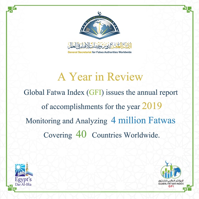 GFI issues 2019 report, monitored and analyzed 4 million fatwas covering 40 countries worldwide