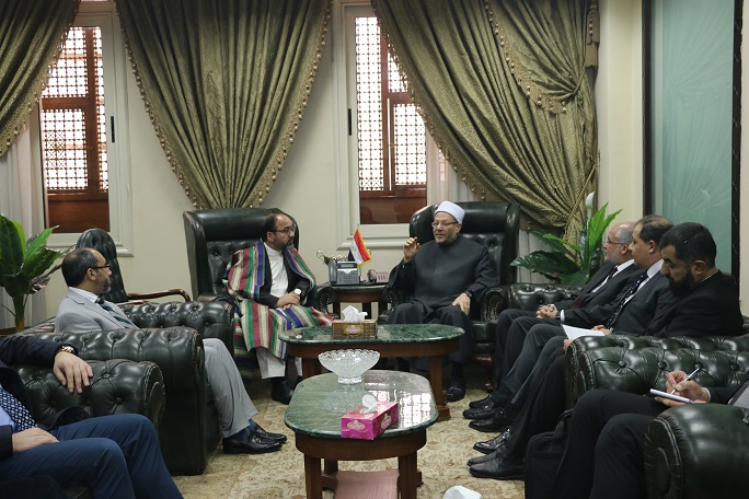 Egypt's Mufti receives a high-level Afghani delegation, discusses religious expertise exchange to establish Afghani Fatwa House 