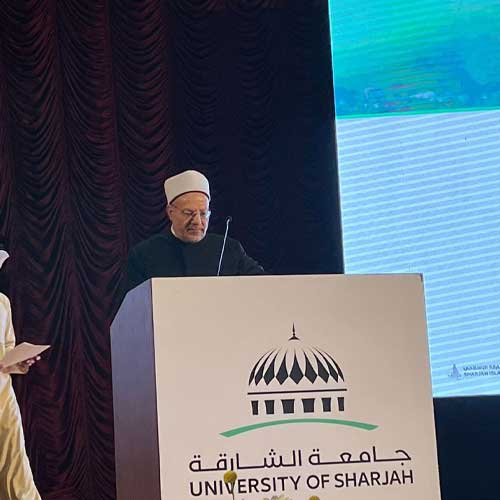 Egypt's Mufti delivers keynote speech at Sharjah University's International Conference on Sustainable Development