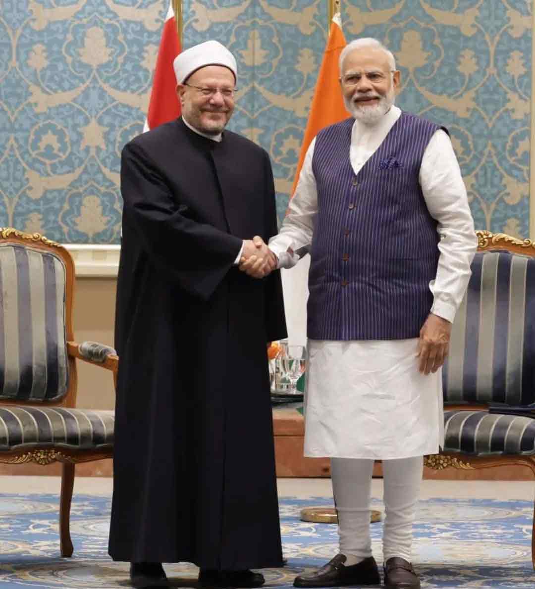 Egypt's Mufti, India's PM met in Cairo to foster mutual religious relations