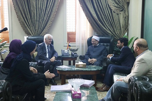 Egypt’s Grand Mufti receives a delegation from “Berghof” German foundation, discusses fostering cooperation in combating extremism