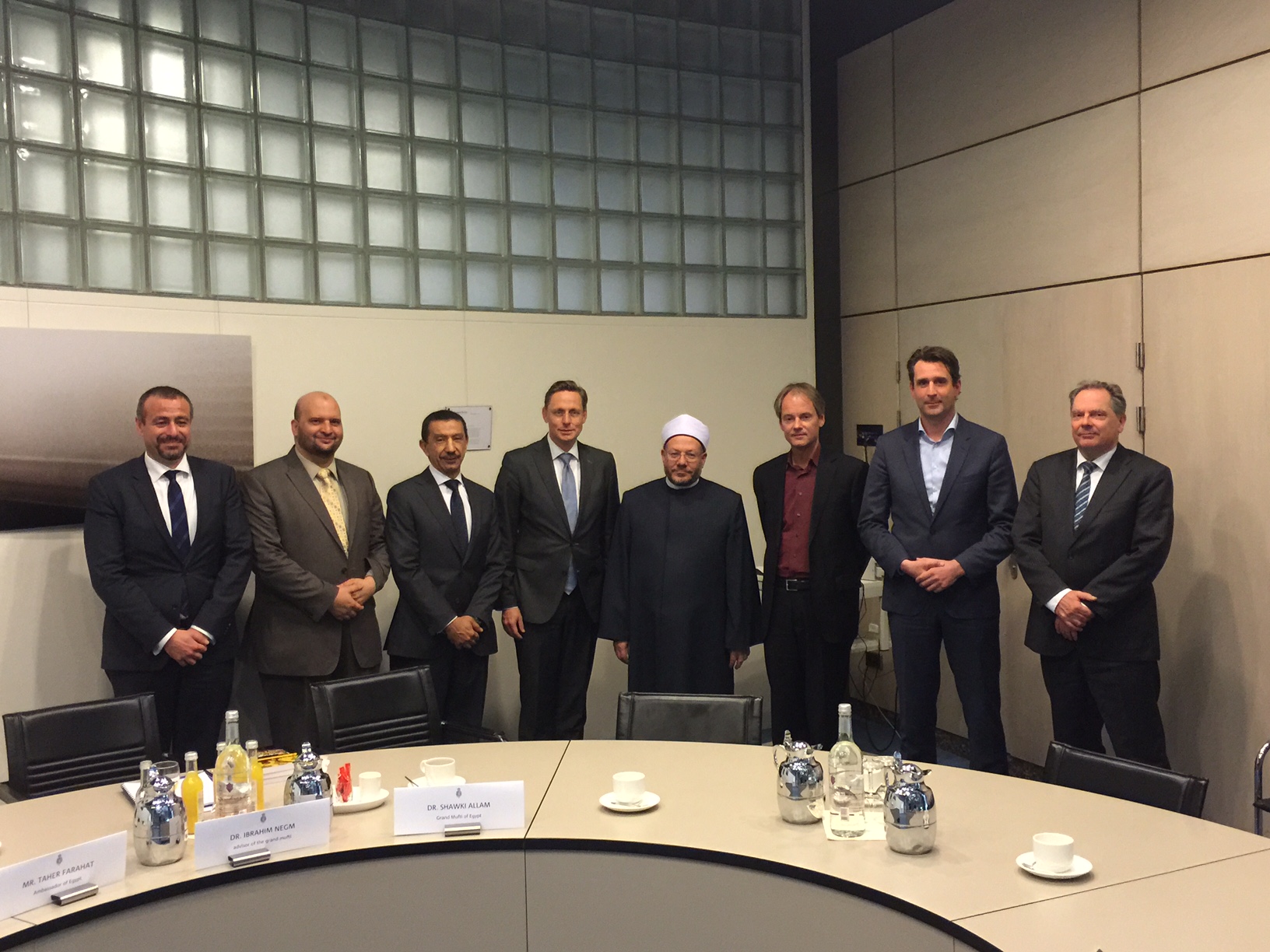 The Grand Mufti of Egypt meets with the foreign relations committee in the Dutch parliament